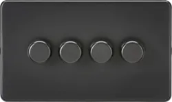 K/Bridge 4G 2-way 10-200W (5-150W LED) Intelligent dimmer - Matt Black