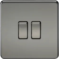 K/Bridge 10AX 2G 2-way Switch - Black Nickel