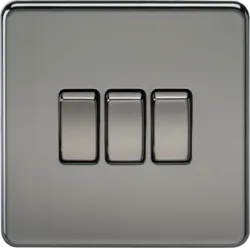 K/Bridge 10AX 3G 2-way Switch - Black Nickel