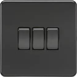K/Bridge 10AX 3G 2-way Switch - Matt Black