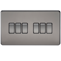 K/Bridge 10AX 6G 2-way Switch - Black Nickel