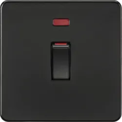 K/Bridge 45A DP Switch with Neon (1G size) - Matt Black