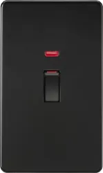 K/Bridge 45A DP Switch with Neon (2G size) - Matt Black