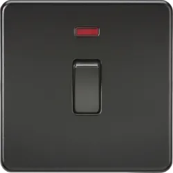 K/Bridge 20A 1G DP Switch with Neon - Matt Black