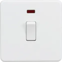 K/Bridge 20A 1G DP Switch with Neon - Matt White