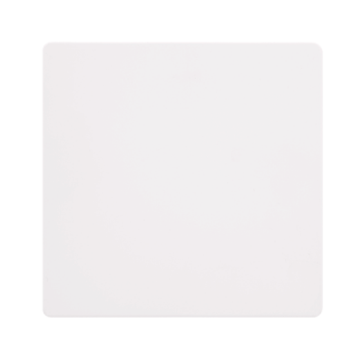 Click Definity 1 Gang Blank Plate | Metal | White plate