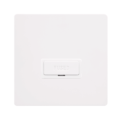 Click Definity 13A Unswitched FCU | Metal | White plate | White insert