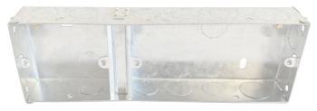 Metal Flush Switch & Socket Box 35mm Dual + One (2+1 gang)