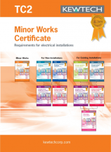 Kewtech Minor works certification book (18th Edition Amendment 2)