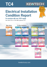 Kewtech Electrical Installation Condition Report for supplies greater than 100 A (18th Edition Amendment 2)