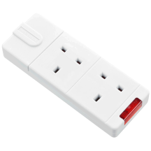 BG 13a 2 gang Extension Socket 13A White