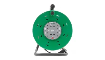 Tower 4 Socket 50 Metre 13 Amp Cable Reel Drum