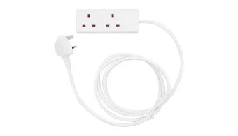 Tower 2 Socket 5 Metre 13 Amp Unswitched Extension Lead