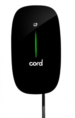 Cord EV Charger 7.4kW 7 metre Tethered Black