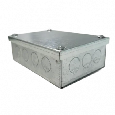 225x150x50mm Galv Adaptable Box c/w 20mm KO's