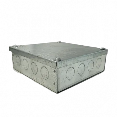150x150x50mm Galv Adaptable Box c/w 20mm KO's