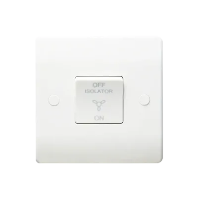 Thrion Fan Isolator 3 Pole White