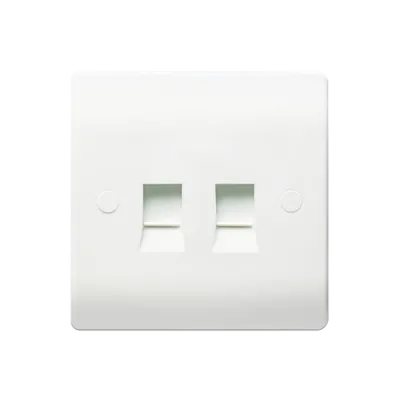 Thrion Socket 2G RJ45 Cat5 White