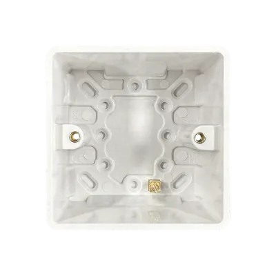 Thrion Back Box 1 Gang 47mm White