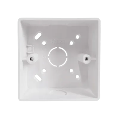Thrion 1G 32mm PVC Box c/w Conduit/Mini Trunking K/O
