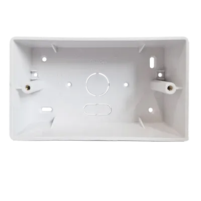Thrion 2G 32mm PVC Box c/w Conduit/Mini Trunking K/O