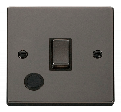 Click Deco 20A DP Plate Switch With Optional Flex Outlet Black Nickel