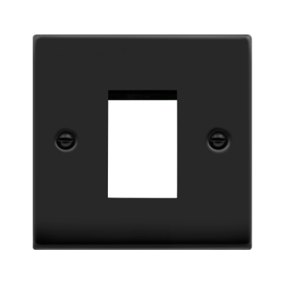 Click Deco New Media Frontplate 1G 1Aperture Matt Black