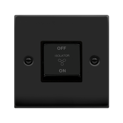 Click Deco Isolator Fan TP 10A Matt Black