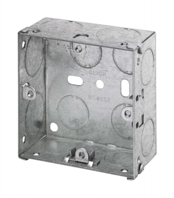 Click METAL FLUSH SWITCH & SOCKET Box 1Gang 35mm