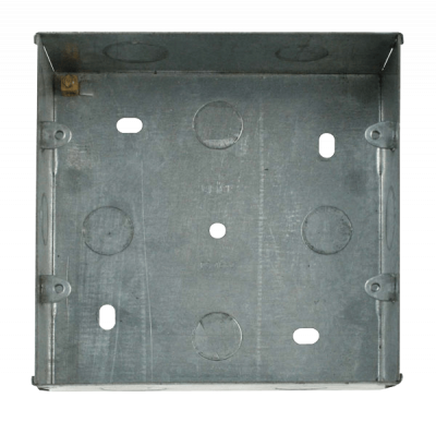 Click 2 Tier 47mm Deep Galvanised Steel K.O. Box