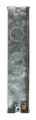 Click 2 Gang 25mm Deep Architrave Galvanised Steel K.O. Box (Deco&reg; Range Only)