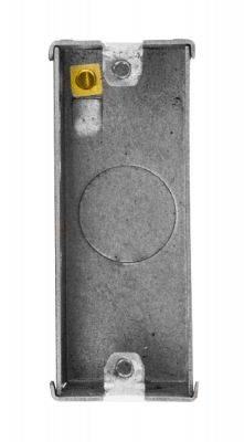 Click 1 Gang 25mm Deep Architrave Galvanised Steel K.O. Box
