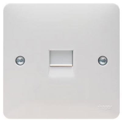 Hager Sollysta Single BT Secondary Telephone Socket