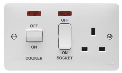Hager Sollysta 45A Cooker Control Unit & LED