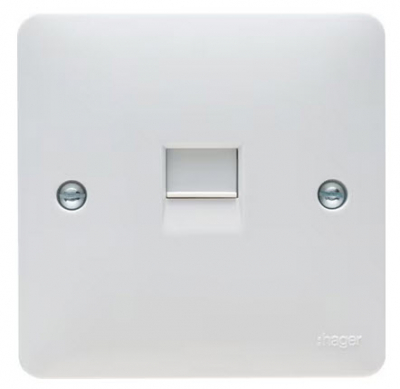 Hager Sollysta 1 Gang RJ11 Socket