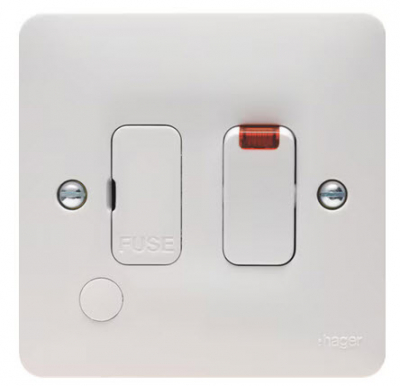 Hager Sollysta 13A FCU Switched with LED & FO