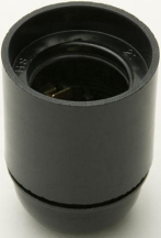 Jeani ES Lampholder 10mm Black