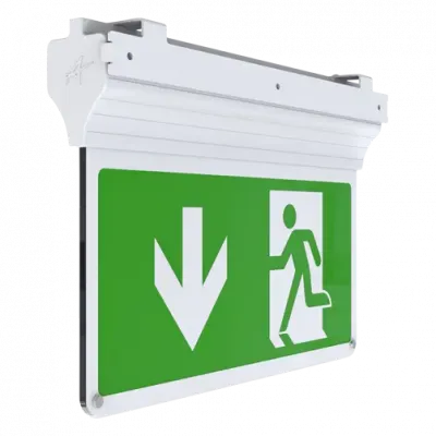 Ansell Eagle 3-In-1 Exit Sign Maintained / Non-Maintained Silver LED 2.5W