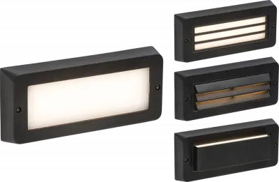 K/Bridge 230V IP65 5W LED CCT Adjustable Surface Mount Brick light - Black