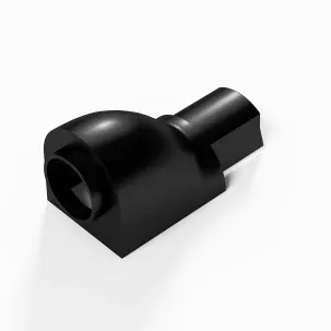 DLine 30x15mm Circular Adaptor Black