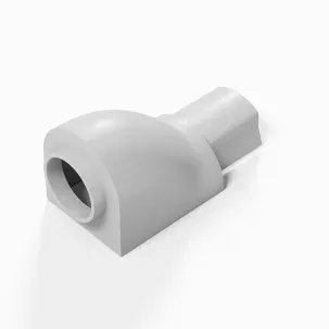 DLine 30x15mm Circular Adaptor White