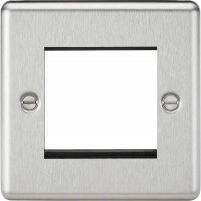 K/Bridge 2G Euro Modular Faceplate - Brushed Chrome