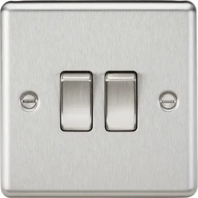 K/Bridge 10AX 2G 2-way Switch - Brushed Chrome