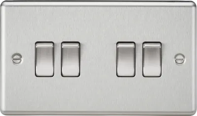 K/Bridge 10AX 4G 2-way Switch - Brushed Chrome