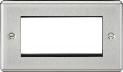 K/Bridge 4G Euro Modular Faceplate - Brushed Chrome