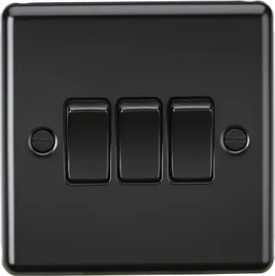 K/Bridge 10AX 3G 2-way Switch - Matt Black