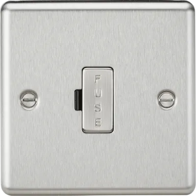 K/Bridge 13A Unswitched Fused Spur Unit - Brushed Chrome