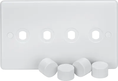 K/Bridge 4G Dimmer Plate with Matching Dimmer Caps