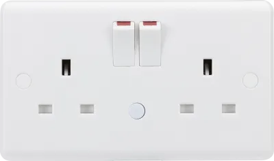 K/Bridge 13A 2G DP Switched Socket with Photocell Nightlight Function