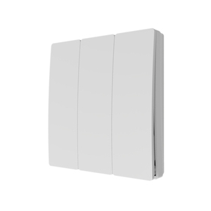 Forum Kinetic - 3 Gang Kinetic Push Flush Switch Matt White IP65